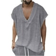 thumbnail image 2 of Styesk Tank Tops Men Men's Solid Color Easy With Camisole And Sleeveless V-neck, 2 of 9