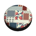 thumbnail image 2 of Kdxio Spare Tire Cover for RV Trailer, Waterproof Wheel Cover,Camper Spare Tire Cover Fit for Rv SUV Truck Travel Trailer 15 inch-Patchwork In Country Style, 2 of 8