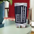 thumbnail image 4 of Dad Tumbler Gifts for Daddy from Daughter Son Nutrition Facts 20oz Stainless Steel Insulated with Lid Thermos Coffee Cup Travel Drinking Mug Christmas Birthday Retirement Gift Fathers Day Dad, 4 of 7