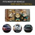 thumbnail image 6 of Game Cuphead Mugman License Plate Cover Aluminum Novelty Vanity Tag Protection License Plate Tag Sign Decorative For Various Car Truck Models, 6 of 8