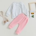 thumbnail image 4 of Gupgi Toddler Girl Clothes Daddy's Girl Long Sleeve Pullover Drawstring Pants 2Pcs Fall Outfit, 4 of 8