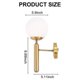 thumbnail image 1 of Decorative Led Wall Lamp Lighting Nordic Glass Ball Lamp Bathroom Mirror Light Modern Gold Ro, 1 of 5