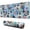 German Shorthaired Pointer, variant on Long Mouse Pads for Desk,German Shorthaired Pointer Dog and Flower Desk Mats on Top Of Desks, Desk Mouse Pad Extra Large with 3mm Non-Slip Base and Stitched Edge for Gaming,Work,Home 31.5"x11.8"