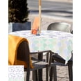 thumbnail image 5 of Outdoor Tablecloth with Umbrella Hole,Rainbow Cute Ocean Seahorse Conch Shell Spillproof Waterproof Table Cloth Zippered Table Covers,Marine Animal Washable Tablecloths for Picnic/Patio, 5 of 6