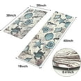 thumbnail image 2 of Ocean Kitchen Rugs Non Slip Set of 2 Waterproof, Coastal Kitchen Mats 2 Piece Kitchen Floor Mat Cushioned, Marine Life Anti Fatigue Runner Standing Floor Comfort Mats, 18'''' x 48''''+18'''' x 30'''', 2 of 6