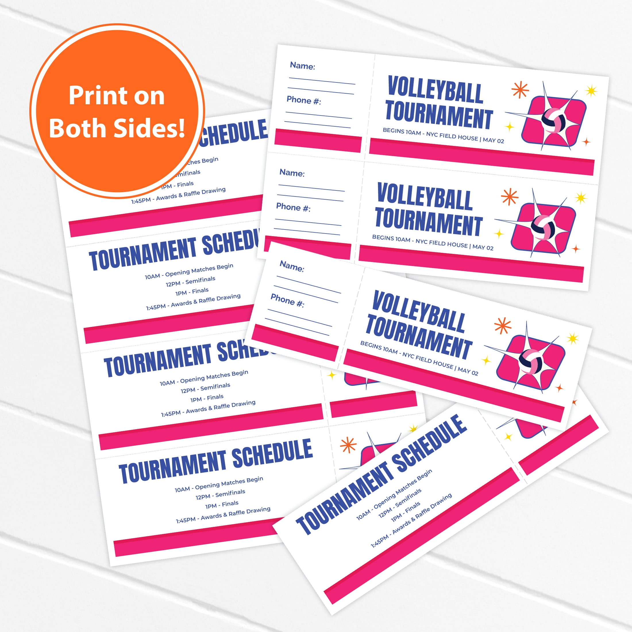 Pen+Gear White Matte Printable Tickets, 2.75" x 8.5", 65 lb, 200 Count