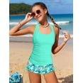 thumbnail image 2 of Trajes de baño TALLWH para adolescentes de 12 a 14 años, tankini para controlar la barriga, 2 unidades, 2 of 7