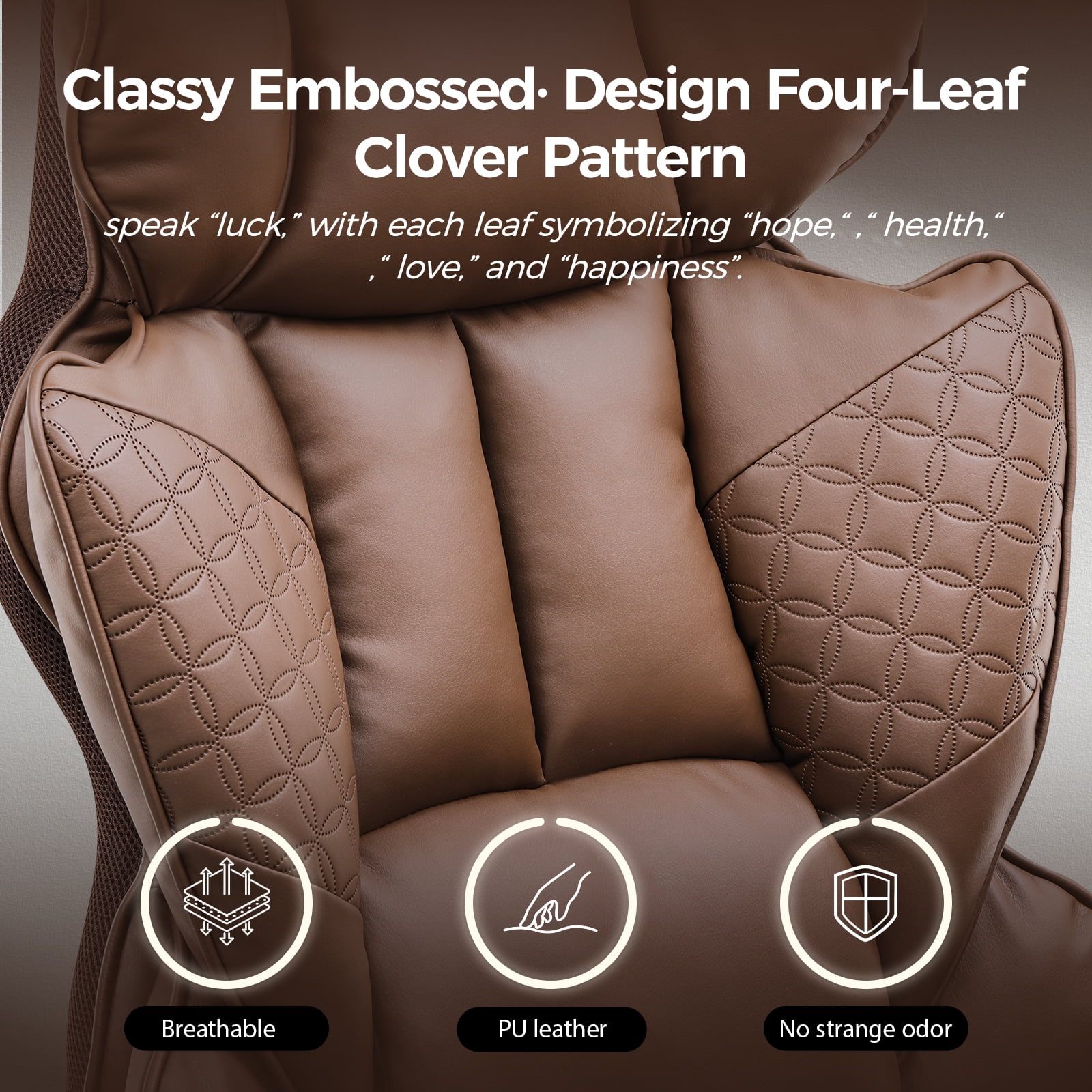 COMHOMA Big and Tall Office Chair 400LBS Wide Ergonomic Gaming Chair with Deluxe Embossing Leather with Foot Rest 150°Reclining Adjustable Armrests Pocket Spring Back Support and Without Pillow