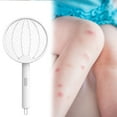 thumbnail image 4 of DFC Innovative Four In One Foldable Electric Swatter Rechargeable Light Wave Trap And Extermination Lamp Household Wall Mounted Swatter, 4 of 7