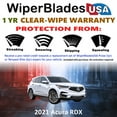 thumbnail image 2 of 2021 Acura RDX Beam Wiper Blades Wipers w/1yr Warranty (Set of 3) w/Rear Wiper (WiperBladesUSA), 2 of 5