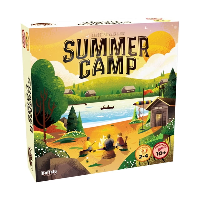 Juego familiar Buffalo Games Summer Camp Deck Building para mayores de 10 años