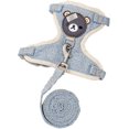 thumbnail image 1 of Breathable Vest Harness, Mesh Chest Harness with Leash for Cats, Rabbits, Small Dogs, Adjustable Soft Harness, Lightweight Cat Harness, Puppy Harness, 1 of 4