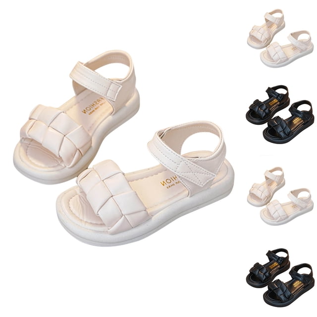JDQJBZ Girl's Sandals Big Girl Sporty Open Toe Princess Beach Sandals Soft Sole Summer
