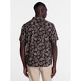 thumbnail image 3 of George Men's Linen Blend Camp Shirt with Short Sleeves, Sizes S-3XL, 3 of 5