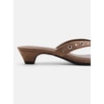 thumbnail image 4 of No Boundaries Women's Cone Heel Thong Sandals, 4 of 5