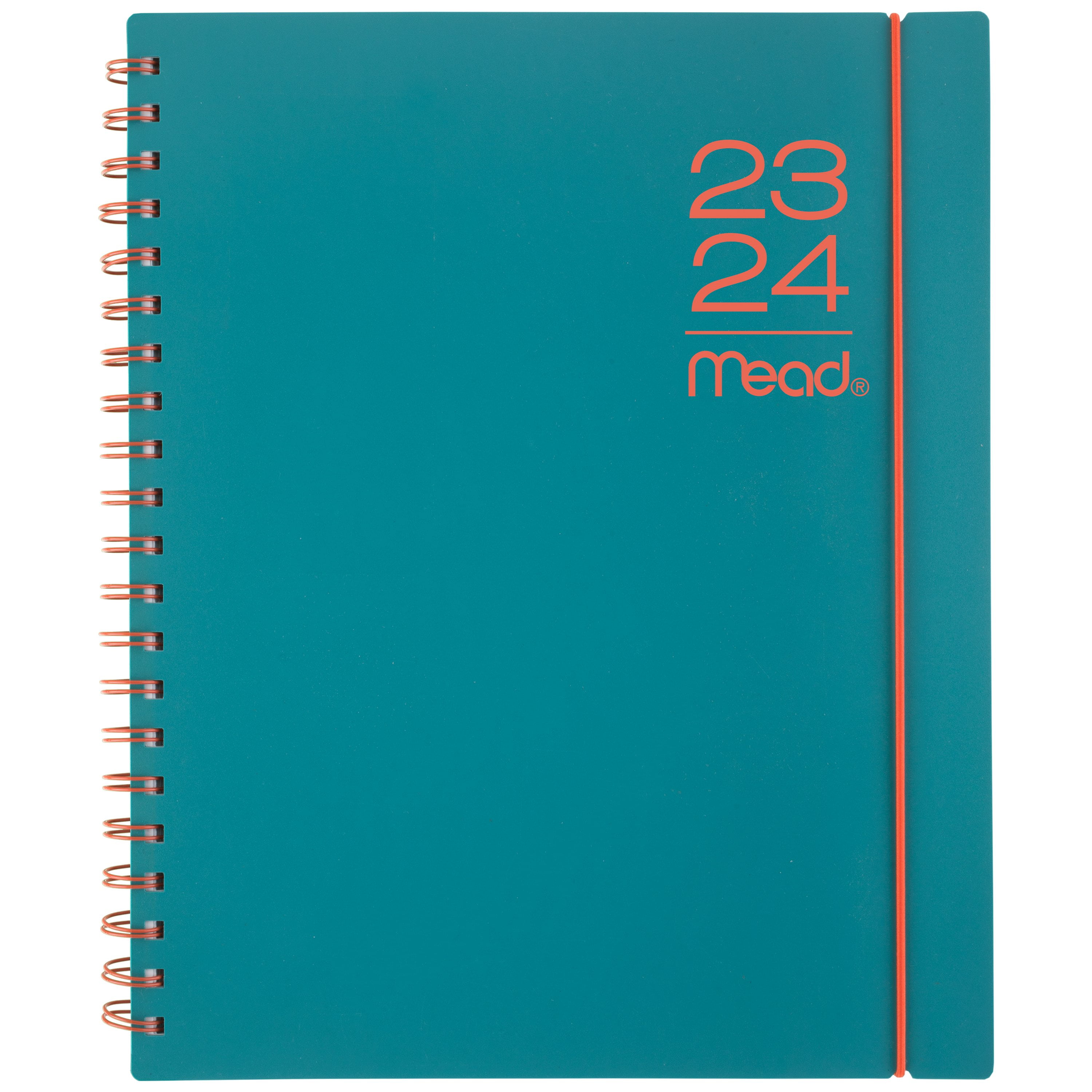 2023-2024 Weekly Monthly Planner, 8 1/2" x 11", by Mead, Color Pop, Teal (1604W-905A-24)