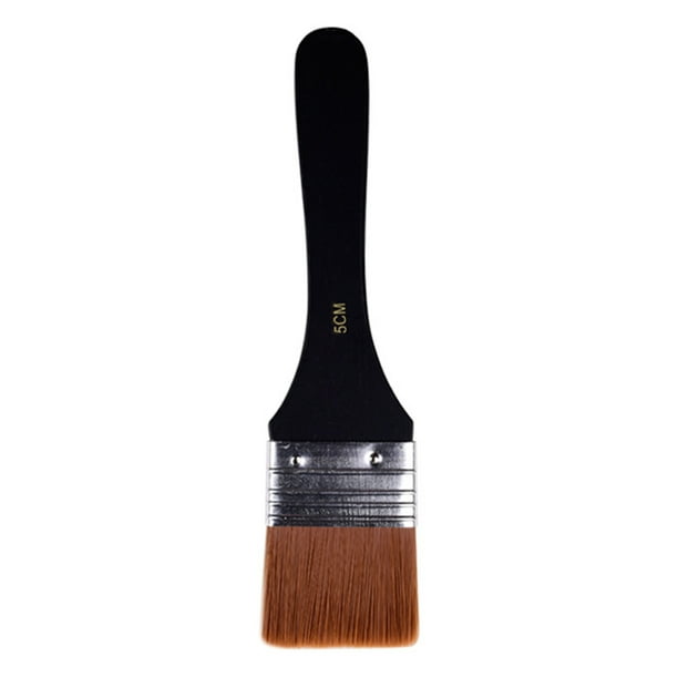 Bearachild Juego de brochas de pintura para artista con aceite de nailon profesional y fácil de limpiar, brocha de pintura resistente y duradera Kits de experimentos de química Negro BS-05