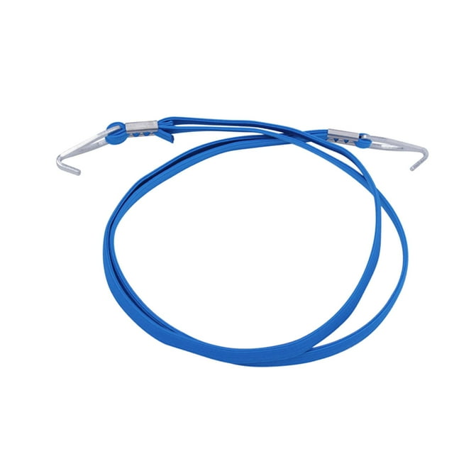 Correa para de bicicleta retráctil con ganchos, correa de plana, banda elástica de 80cm, cuerda elástica para ciclismo, camiones, Azul DYNWAVEMX correa fija para equipaje de bicicleta