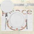 thumbnail image 3 of Ambesonne Summer Place Mats Set of 4, Peace Sign with Flower, Standard Size, Multicolor, 3 of 6