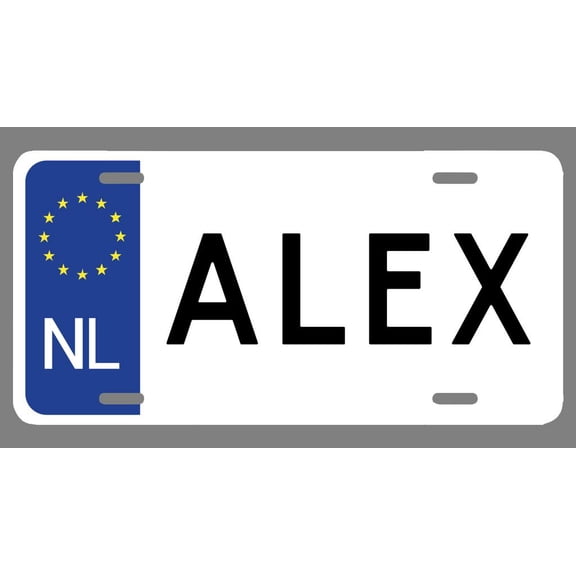 Antonio Name Euro Style License Plate Tag Vanity Novelty Metal | UV Printed Metal | 6-Inches By 12-Inches | Car Truck RV Trailer Wall Shop Man Cave | NP986