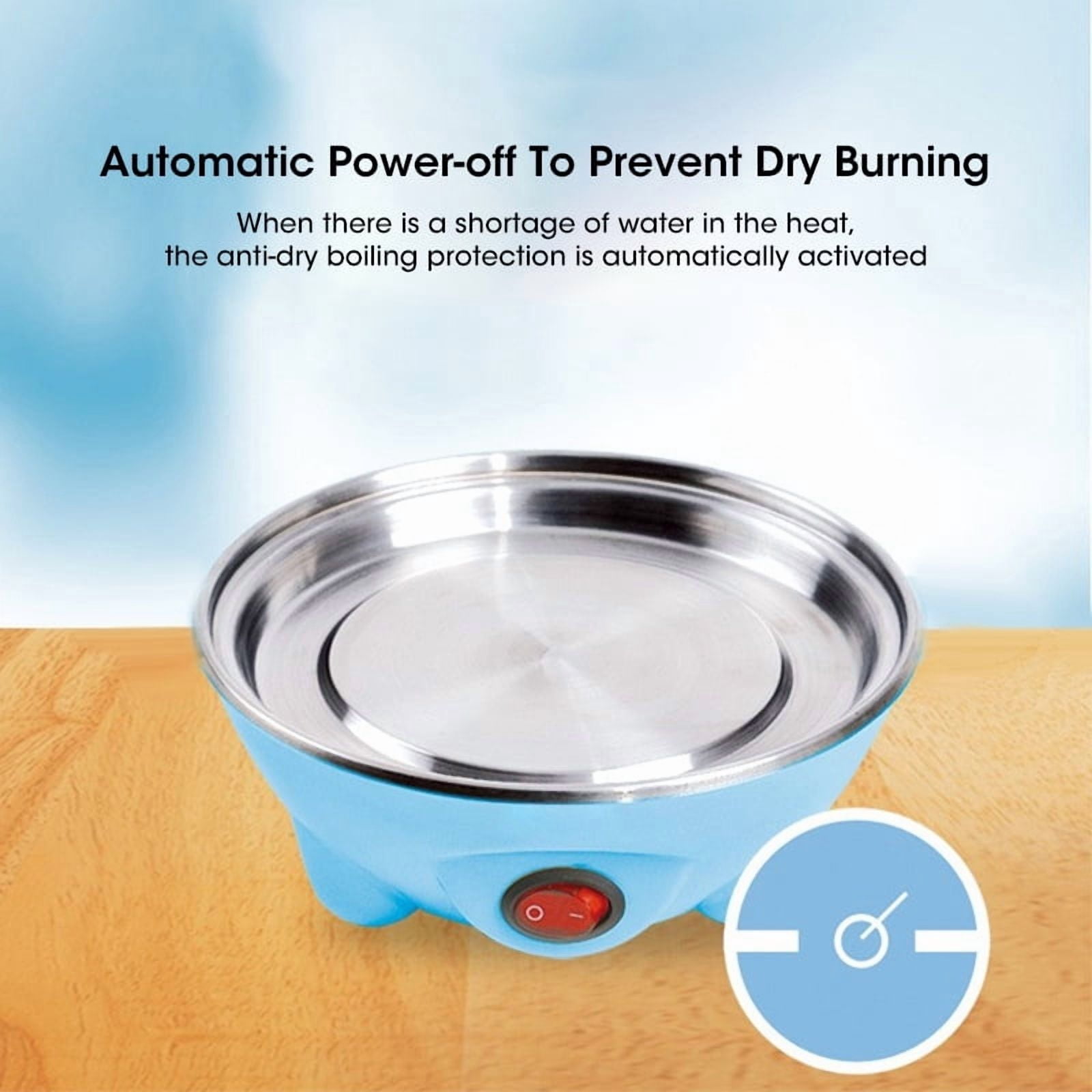 Egg Cooker Automatic Power Off Home 7 Eggs Multi-Functional Steamed Egg Custard Boiled Egg Machine Breakfast Artifact