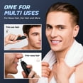 thumbnail image 2 of Nose and Ear Hair Trimmer for Men,Painless Eyebrow & Facial Hair Trimmer for Women,with 2 Dual Edge Blades,Easy Cleansing, 2 of 8