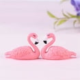 thumbnail image 2 of Trayknick Mini Flamingos Flamingo Shape Long Lasting Mini Size Mini Garden Ornament Micro Landscape Decoration, 2 of 9