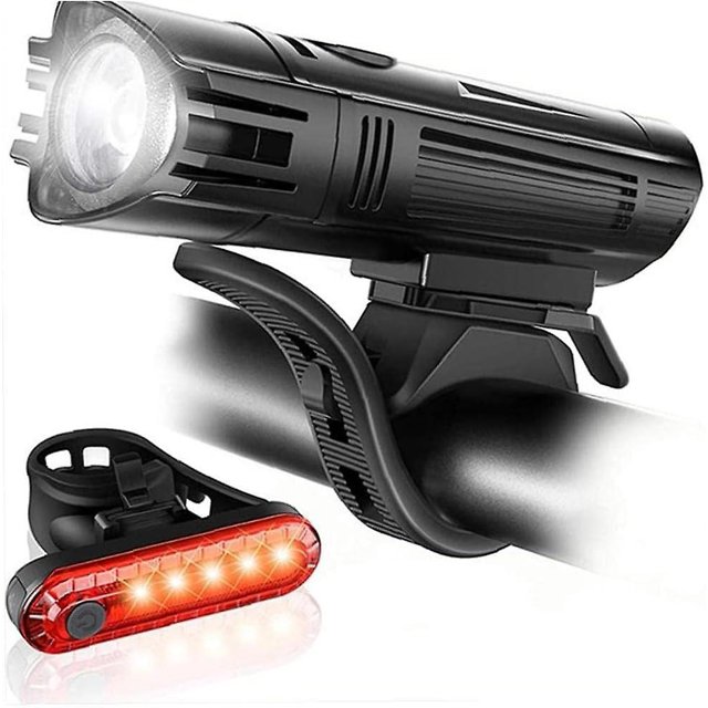 Luz de bicicleta recargable QUANZHOUTIANDI con USB faro delantero luz trasera 4 modos brillantes