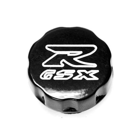 Krator Suzuki GSXR 600 750 1000 1100 Black Billet Oil Filler Cap Logo Engraved