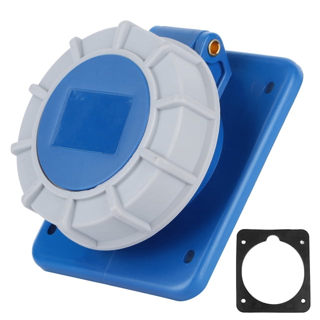 Boat Shore Power Socket with Gasket IP67 Waterproof 16A 220‑250V For Yacht RV Motorhome Caravan