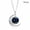 D, variant on 12 Constellation Gemstone Necklace Silver Moon Pendant Necklace,Gift For Mom and Friends