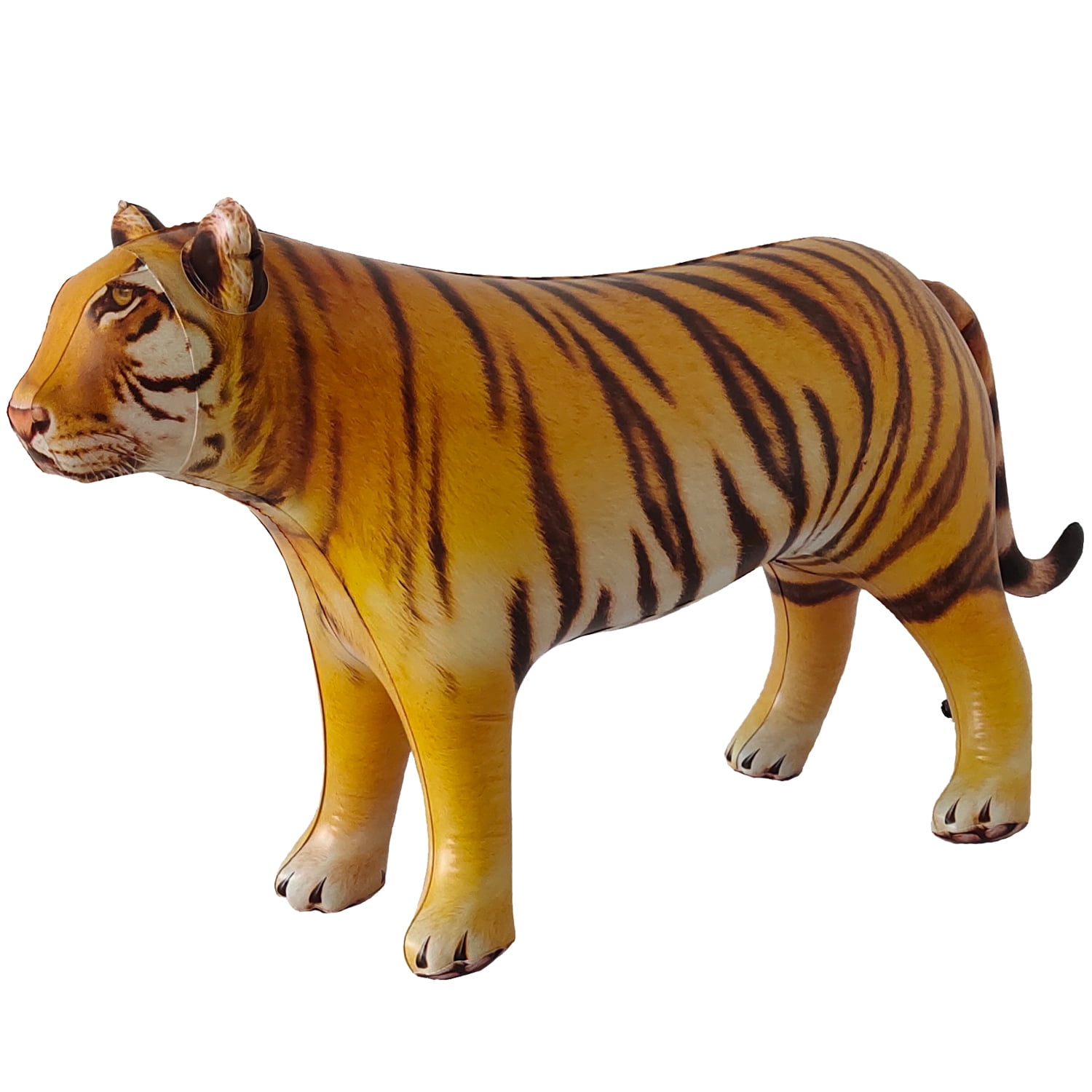 Large Plush Tiger Wild Animal Realistic Big Cat Orange Bengal Soft Stuffed Toy 