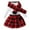 Red, variant on sususu Toddler Girls Ribbed Knit Top with Plaid Skirt and Scarf Three Piece Outfits Set Long Sleeve Solid Color Casual Wear ,Red,2-3 Years