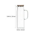 thumbnail image 2 of 1PC 1.2L Large Capacity Glass Water Pot Glass Cold Water Bottle Fruit Juice Jug, 2 of 8