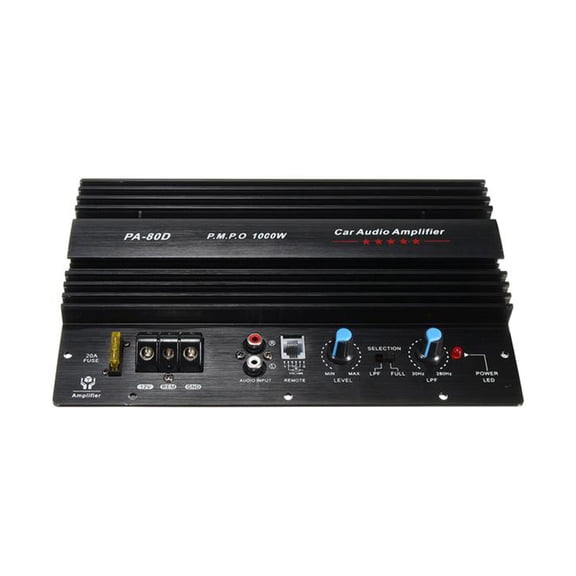 FESTFENDS 12v 1000w Car Audio Subwoofer Amp Package Full Range Speaker Inputs For High