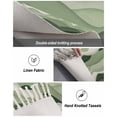 thumbnail image 5 of Sage Green Ombre Large Area Rug 4x6ft Woven Runner Rug,Modern Moire Geometric Abstract Washable Living Room Bedroom Kitchen Bathroom Classroom Carpet with Tassels,Indoor Outdoor Throw Door Mat, 5 of 5