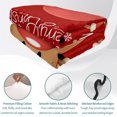thumbnail image 4 of Twin Quilt Set 68''x86'', Merry Christmas Lightweight Summer Bedspread Coverlet Set with 2 Pillow Shams, Red Winter Xmas Cartoon Deer Snowflake Breathable All Season Quilt Bedding for Dorm/Bedroom, 4 of 9