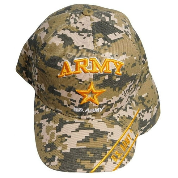 Army & Army Gold Star ACU Digital Camo Embroidered Cap Hat CAP501TC - Licensed