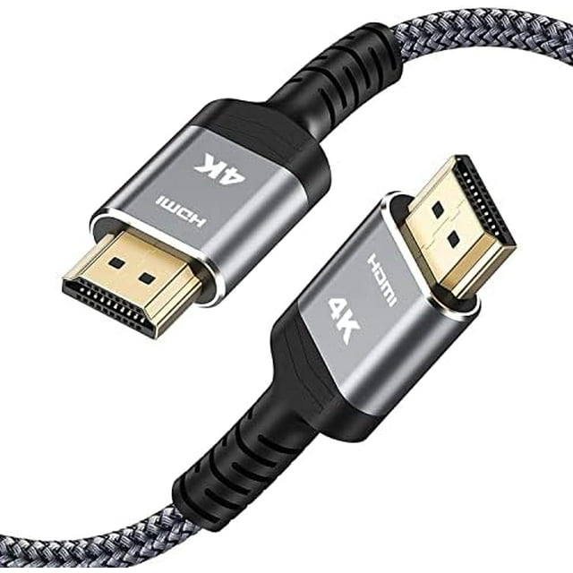 TianQi High-Speed 25 FT HDMI Cable, 18Gbps 2.0 Braided HDMI Cord, 4K HDR, HDR10, HDCP 2.2, ARC, Compatible with Roku TV/HDTV/PS5/Blu-ray 25 feet 25 feet