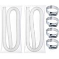 thumbnail image 1 of Replacement Hose for Above Ground Pools, Set of 2 Accessory Pool Pump Replacement Hose, 59 Long, Swimming Pool Filter Pump Hose, Bundled with 4 Metal Clamps, 1 of 7