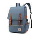 thumbnail image 2 of Mochila para portátil con puerto de carga USB, bolsa de negocios vintage resistente a desgarros para viajes, universidad, escuela, mochilas informales para hombre, mujer WD.WDQZL Hogar, 2 of 5