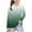 Green, variant on Girls V Neck Long Sleeve Shirts Teen Girls Gradient Graphic T-Shirts Casual Loose Basic Tees