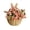 Pink, variant on Seagrass Belly Basket with Handles Woven Storage Basket for Plant Pot Laundry Toy Storage Decorative Basket for Living Room Bedroom Picnic Grocery Basket