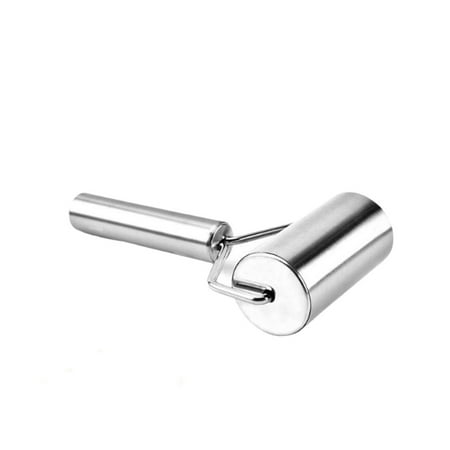

TureClos T-shaped Smooth Stainless Steel Doughs Rolling Pin with Handle Pizza Pie Pastry Roller Kitchen Cookies Baking Tool Bakery