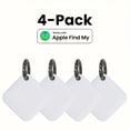 thumbnail image 4 of LEEYNEER Blanc Ou Noir 4 Pcs Traqueur Intelligent Mini Localisateur de Clés Localisateur de Clés Sans Fil pour Localiser Téléphone Portefeuille Porte-Clés Bagage Localisateur d'Objets Contrôle par Application / Localiser avec Précision / Facile à Trouver /, 4 of 6