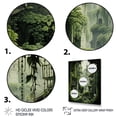 thumbnail image 3 of Designart "Unveiling the Hidden Forest Castle II" Landscapes Canvas Wall Art - Traditional Green Forest Entryway Wall Art, 3 of 6