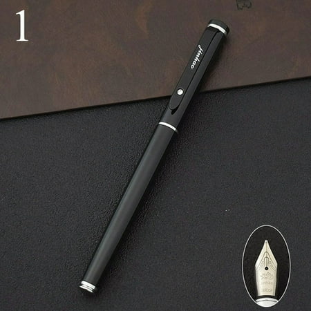 Smooth 0.5 Mm Needlepoint - Metal Fountain Pen Classic Smooth Writing Writing Tool Stationery Gift black 0.5mm