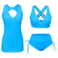 thumbnail image 1 of DGMIOCS Women's Modest Swimsuit Two Piece Bathing Suit Sky Blue XS, 1 of 9