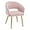 Light Pink-no Wheels, variant on Home Office Swivel Desk Chair, Modern Velvet Vanity Chair, Height Adjustable Armchair with Gold Base, Ergonomic Office Chair for Task Study Computer Room, Light Blue
