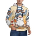 thumbnail image 2 of Xecao Hello Summer Cute Gnome Pattern Men's Adult Pullover Hoodie,Hooded Sweatshirt-Large, 2 of 7